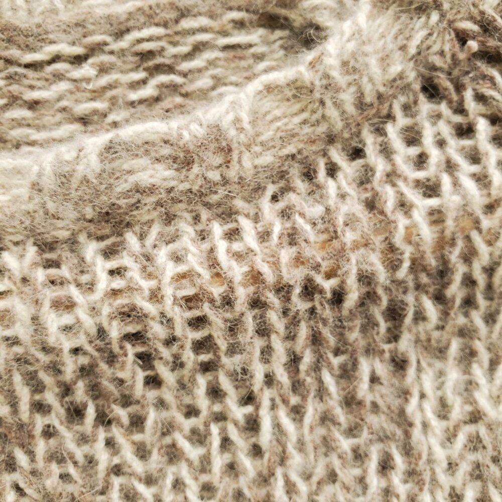 American Eagle Angora Rabbit Hair Wool Blend Form Fitting Open Weave Sweater XS - Picture 6 of 14